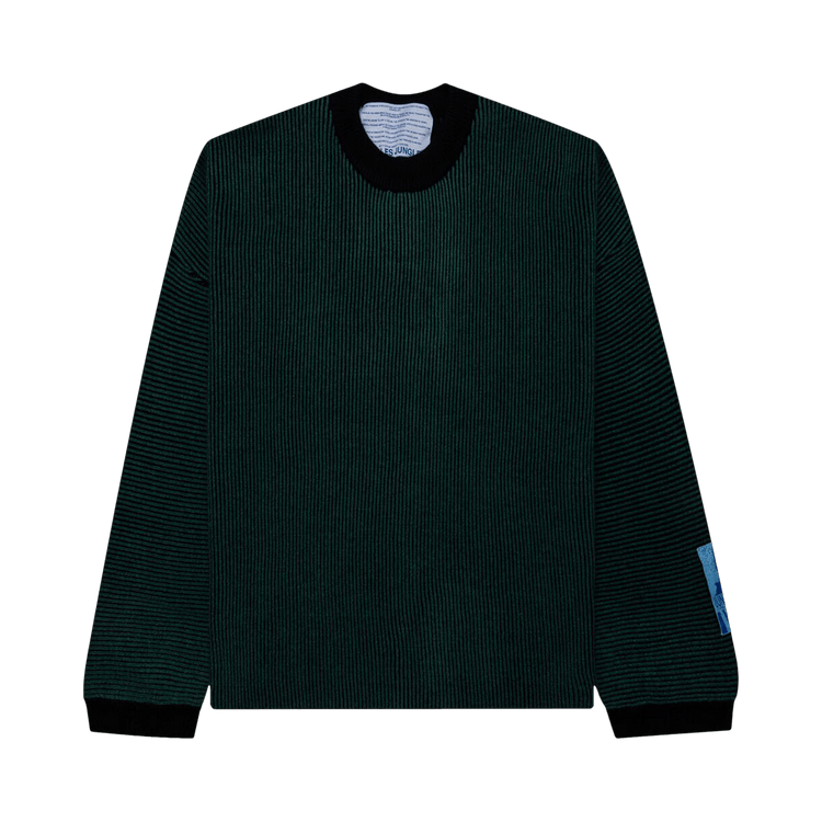 Jungles Two Tone Rib Knit "Green/Black"