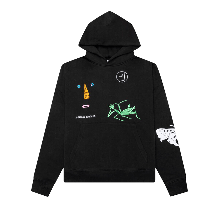 Jungles Symbols Chenille Hoodie "Black"