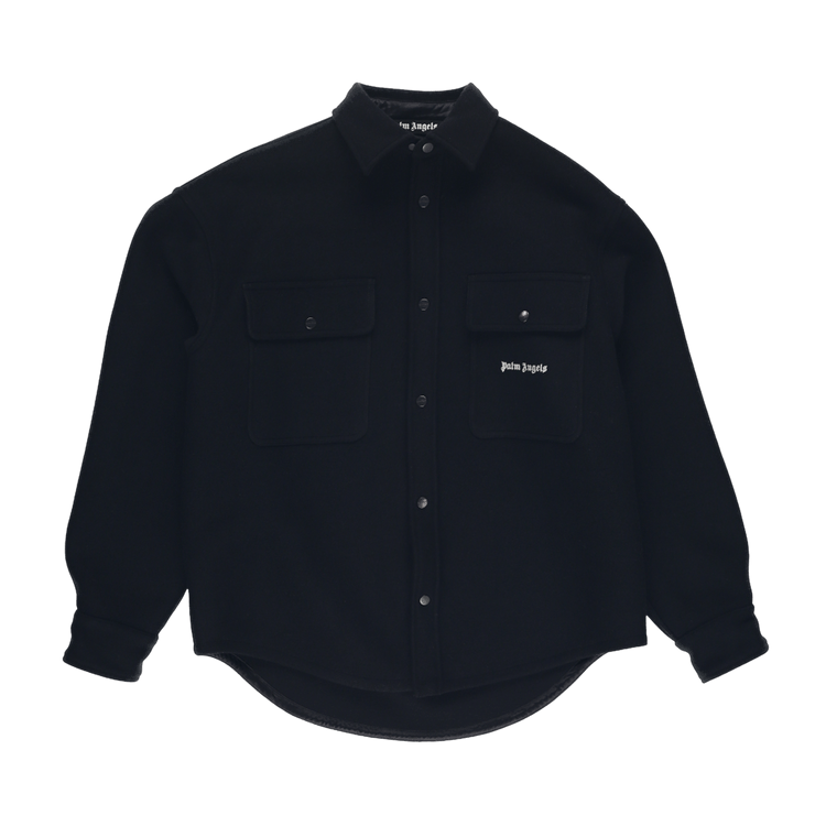 Palm Angels Black Logo Overshirt "Black"