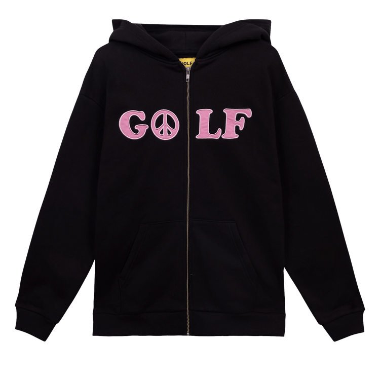 GOLF WANG Peace Zip Hoodie "Black"