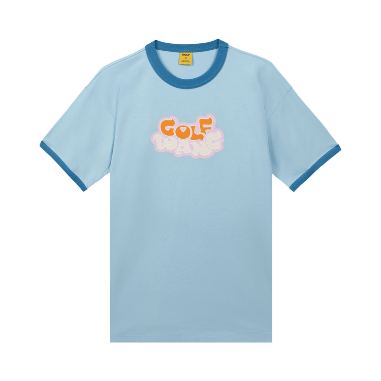 GOLF WANG Harmony Logo Ringer Tee "Light Blue"