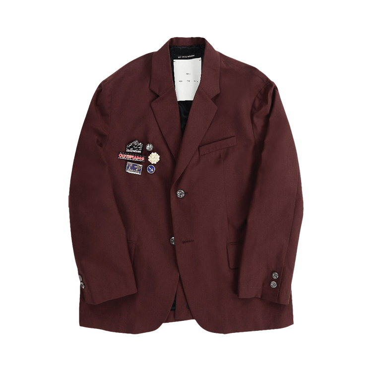 Song for the Mute Square Blazer "Maroon"