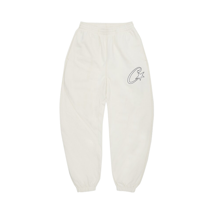 Corteiz Satin C Star Appliqué Bottoms "Off White"