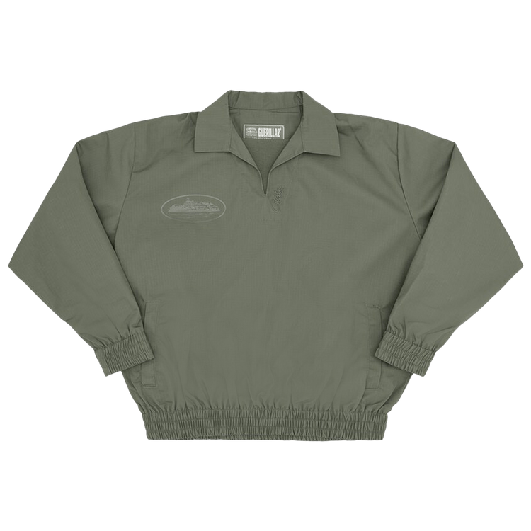 Corteiz Guerillaz* Drilltop "Tonal Khaki"