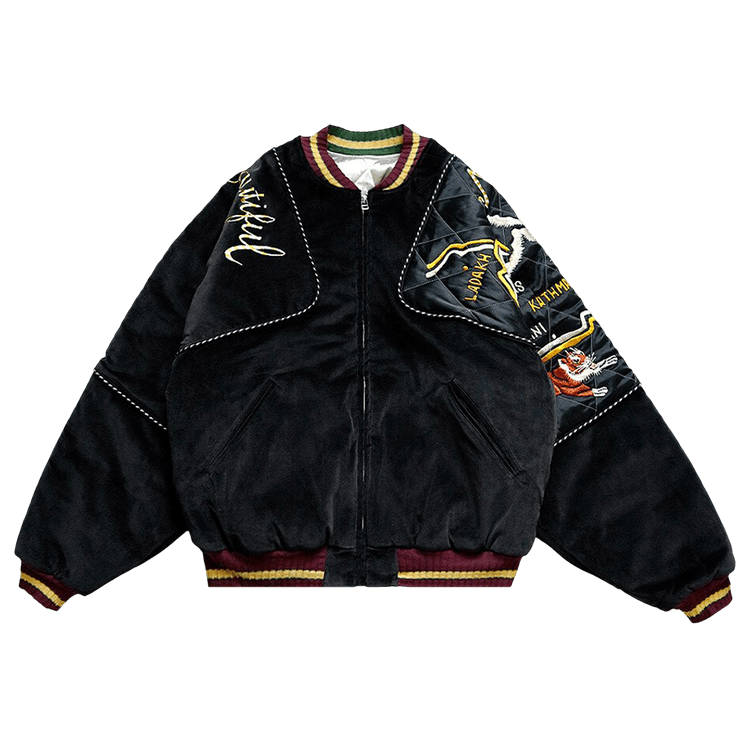 Kapital Velveteen Sham Bomber Jacket "Black"