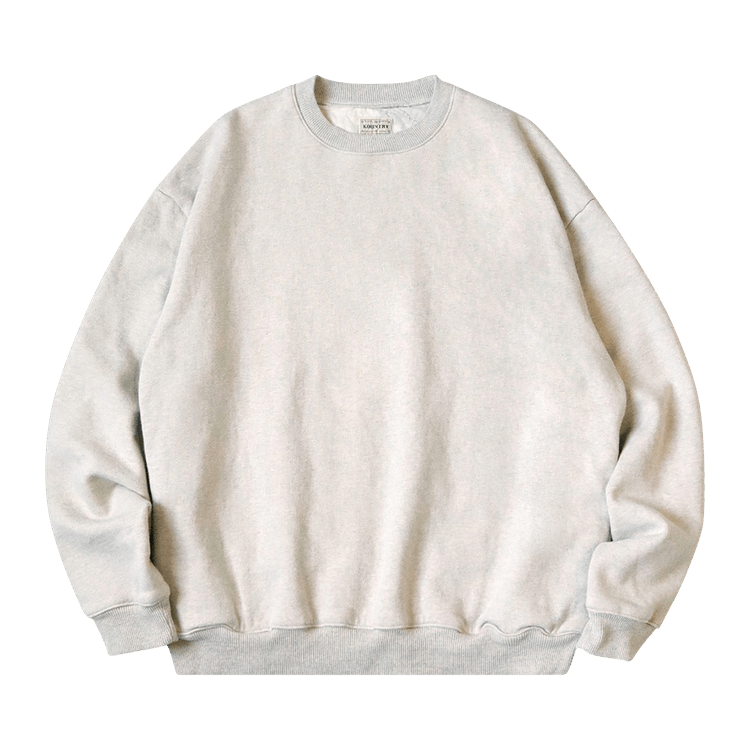 Kapital Quilted 2-Tone Big Sweatshirt "Ecru"