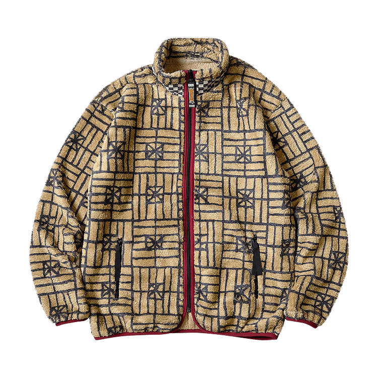 Kapital Folk Domino Fleece Zip Blouson "Beige"