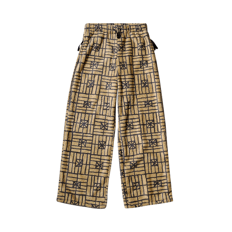 Kapital Folk Domino Fleece Easy Straight Pants "Beige"