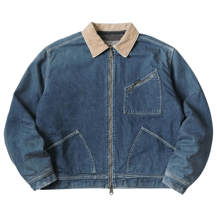 Kapital Denim Bone Lining Reversible Zip Up Work Jacket "Indigo"