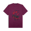 Helmut Lang Scribble Logo Tee "Raspberry"