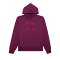 Helmut Lang Scribble Logo Hoodie "Raspberry"