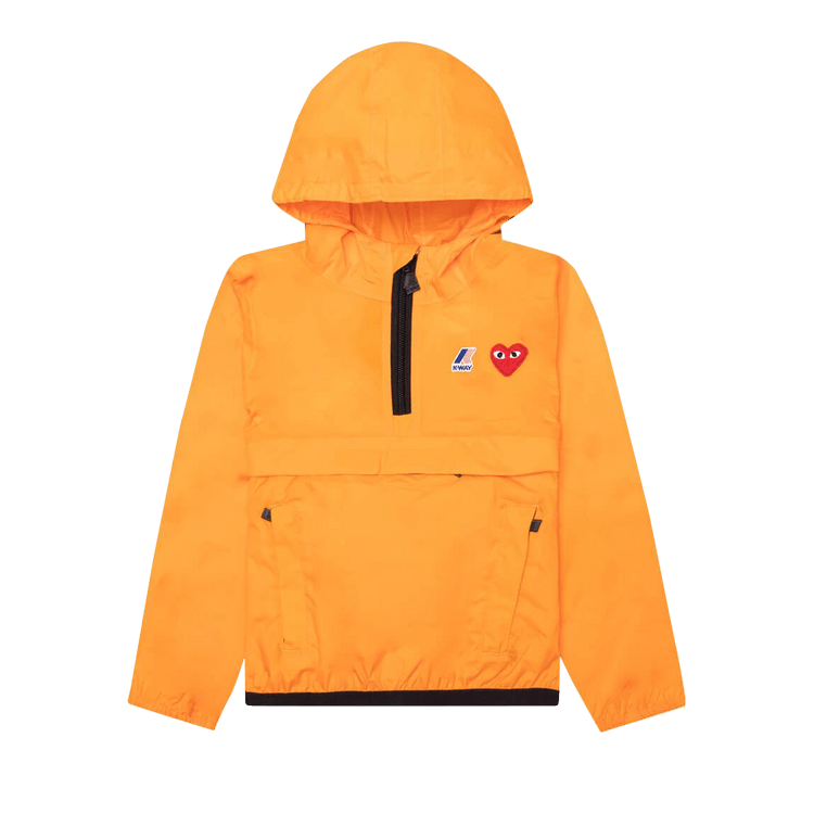 Comme des Garçons PLAY Kids x K-Way Half Zip Jacket "Orange"