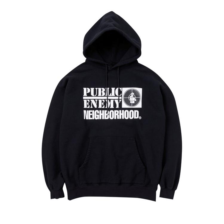 Neighborhood x Public Enemy Hooded Sweatshirt "Black"