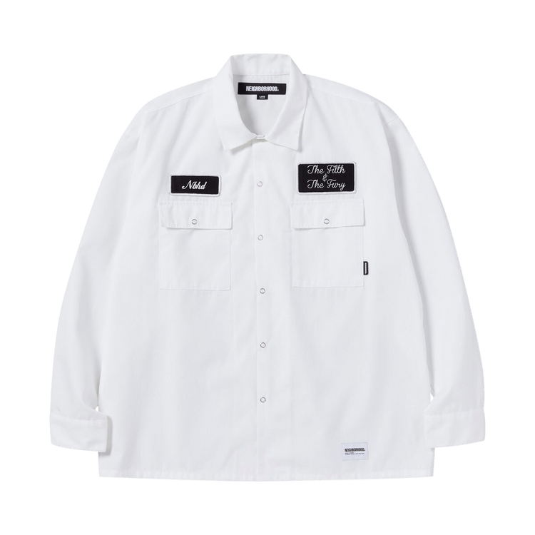 Neighborhood Stripe Work Shirt "White"