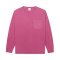 Noah Long-Sleeve Core Logo Pocket Tee "Raspberry"