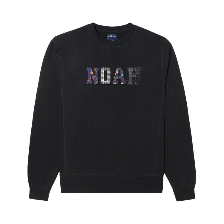 Noah Appliqué Logo Crewneck "Black"