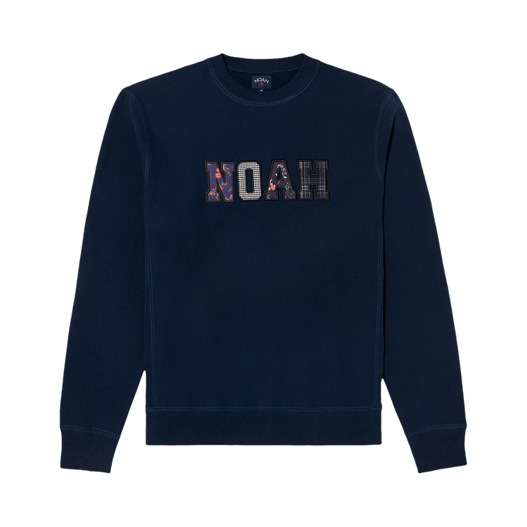 Noah Appliqué Logo Crewneck "Navy"