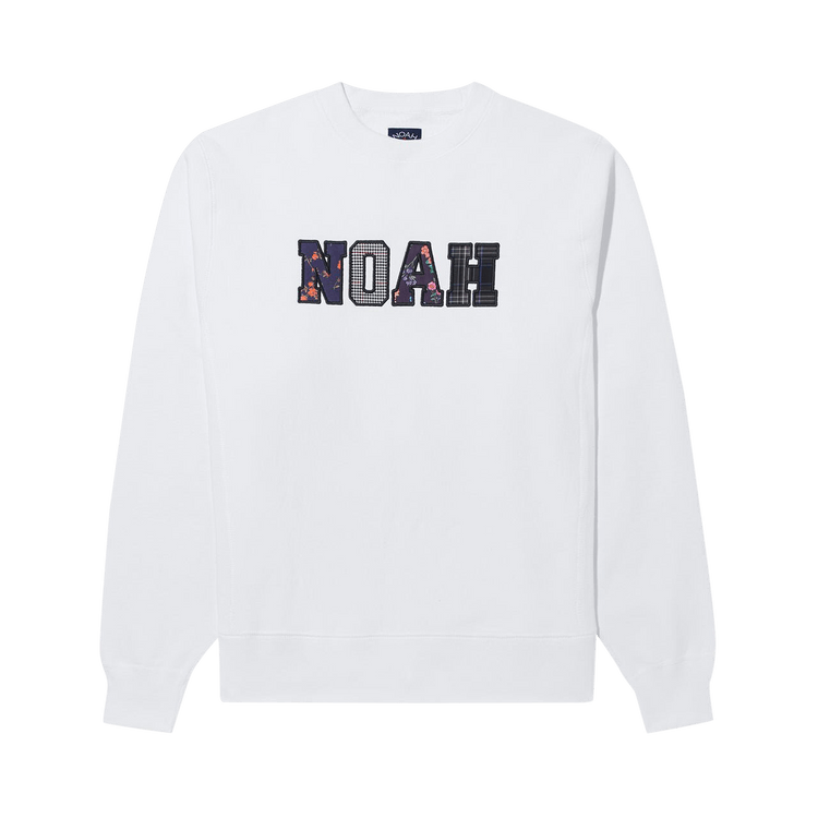 Noah Appliqué Logo Crewneck "White"