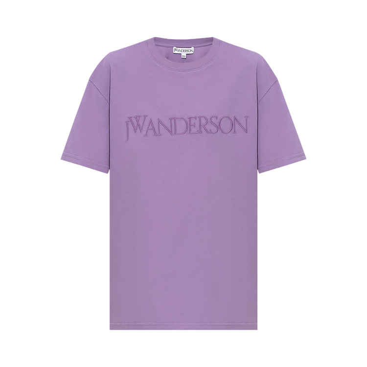 JW Anderson Logo Embroidered T-Shirt "Purple"