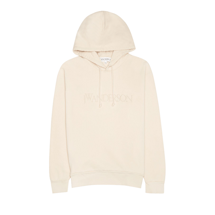 JW Anderson Embroidered Logo Hoodie "Beige"