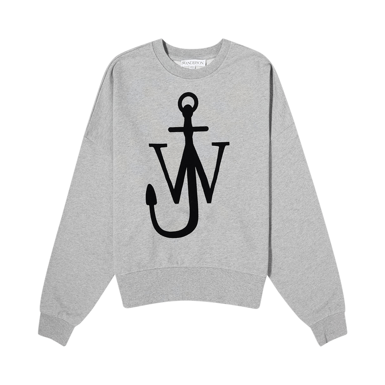 JW Anderson Anchor Logo Sweatshirt "Grey Melange"