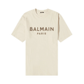 Balmain Paris Print T-Shirt "Beige"