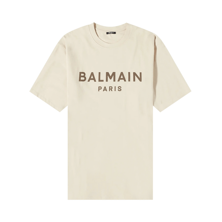 Balmain Paris Print T-Shirt "Beige"