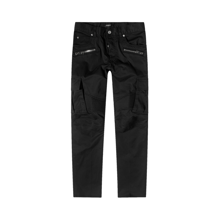 Balmain Cargo Biker Jeans "Black"