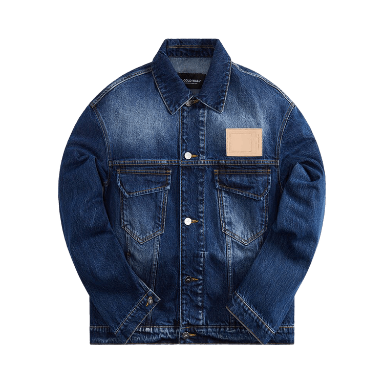 A-Cold-Wall* Logo Print Denim Jacket "Vintage Wash"