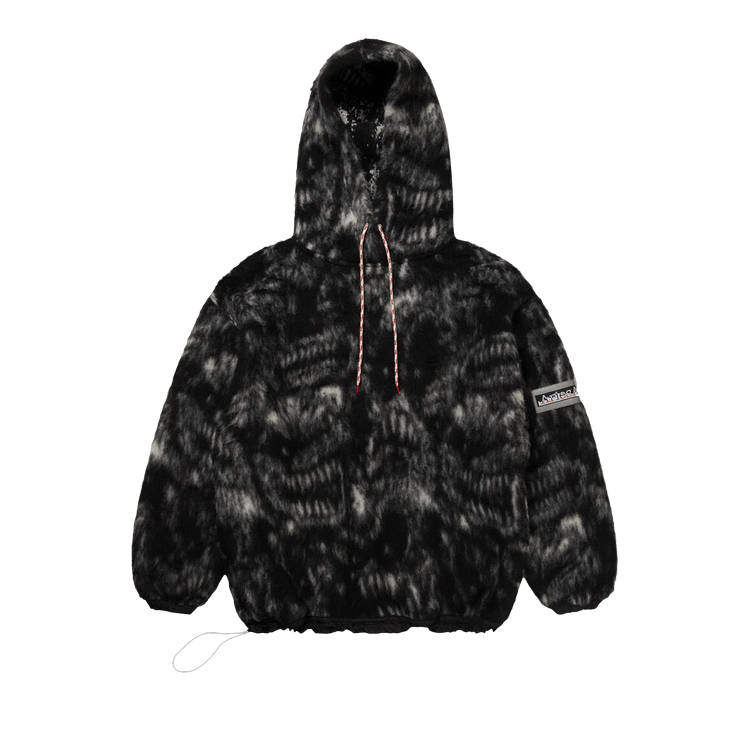 Aries Oversized Monster Fleece Hoodie "Black"