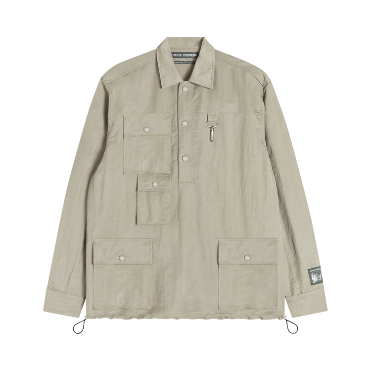 Reese Cooper Nylon Cargo Pullover Shirt "Stone"