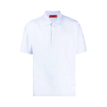 424 Button Up Polo Shirt "Blue"