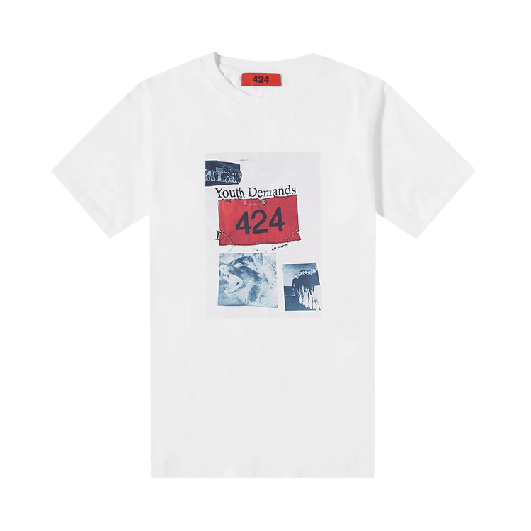 424 Graphic Short-Sleeve Tee "White"