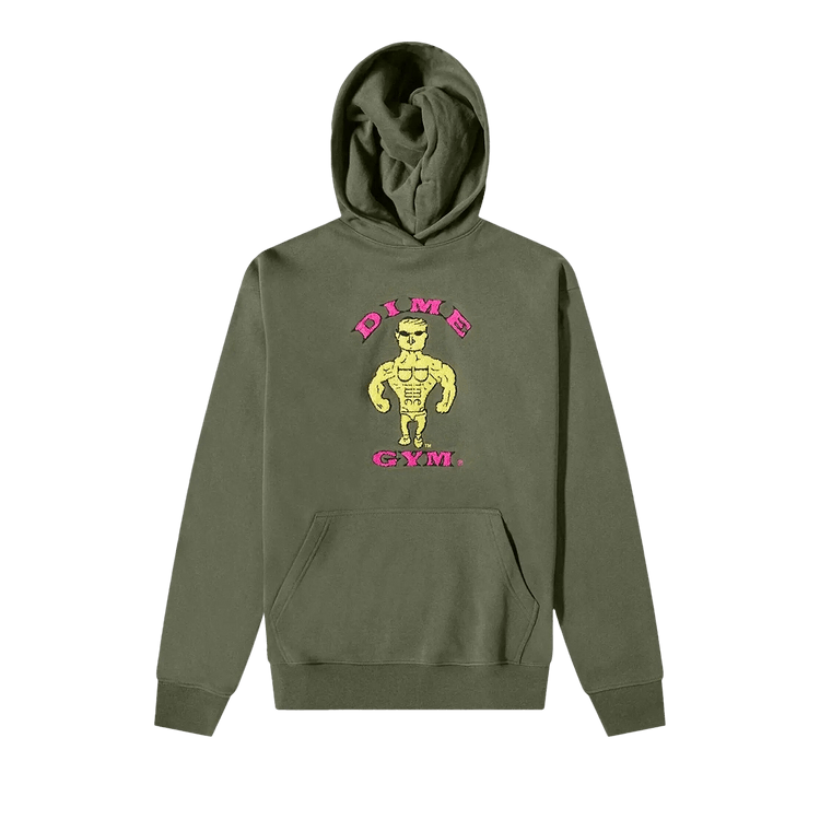 Dime Buff Chenille Hoodie "Thyme"