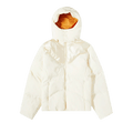 Dime Contrast Puffer Jacket "Off White"
