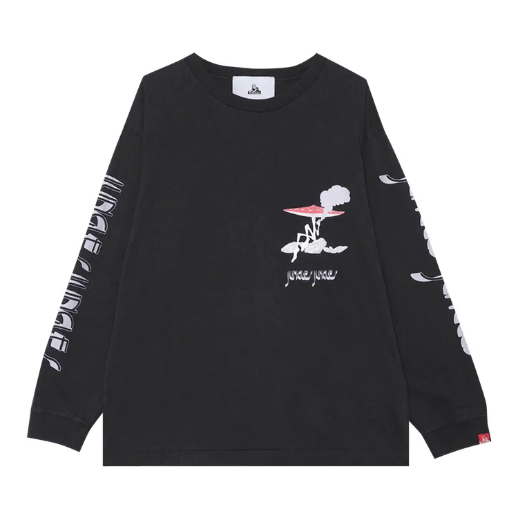 Jungles Amanita Muscaria Long-Sleeve Tee "Washed Black"