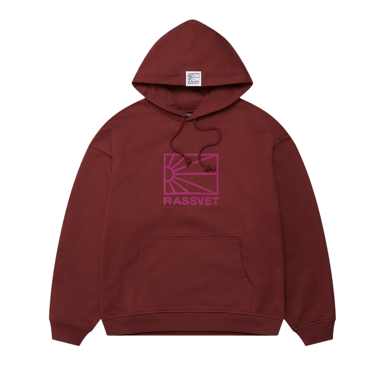 Rassvet Logo Hoodie "Burgundy"