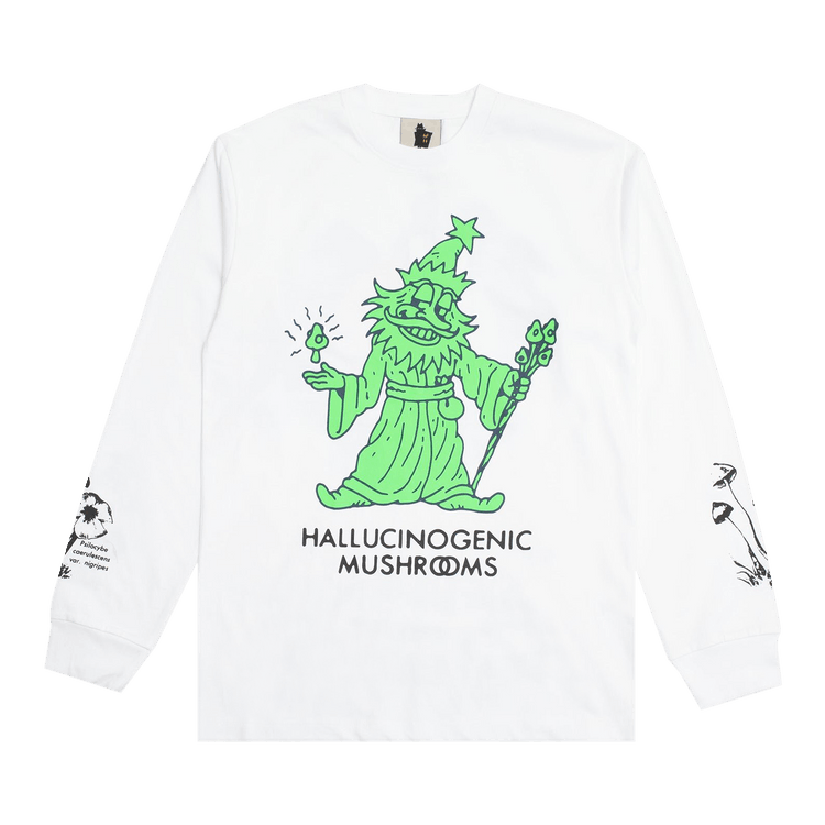 Real Bad Man Hallucinogenic Wiz Long-Sleeve Tee "White"