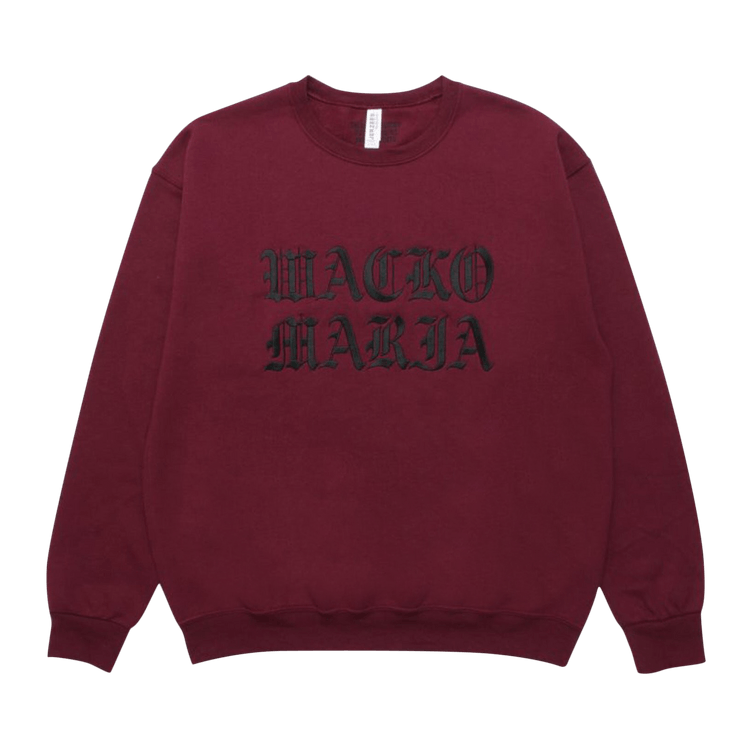 Wacko Maria Crewneck Sweatshirt (Type-1) "Red"