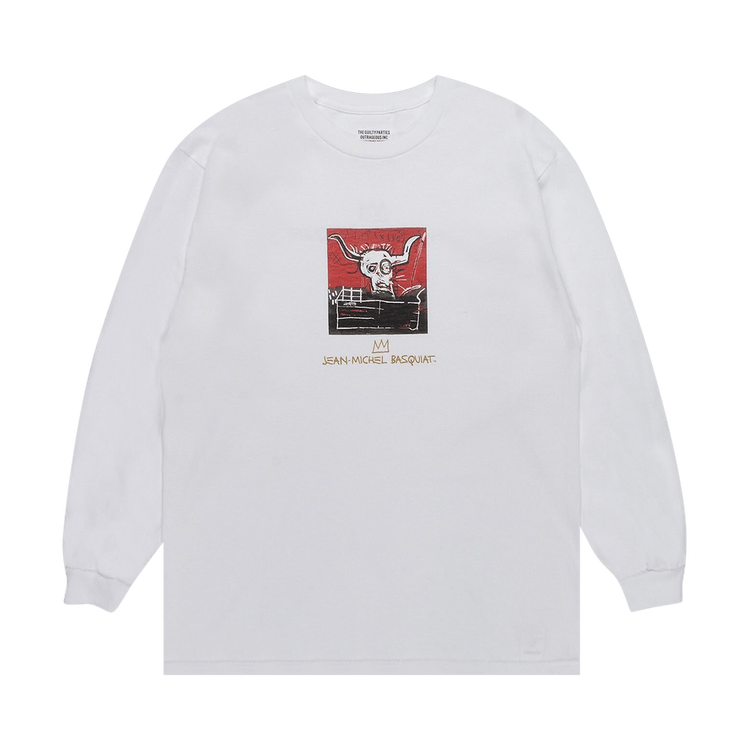 Wacko Maria Jean-Michel Basquiat Long-Sleeve Crewneck Tee "White"