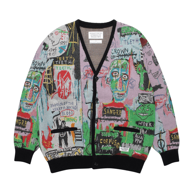 Wacko Maria Jean-Michel Basquiat Cardigan (Type-3) "Multicolor"
