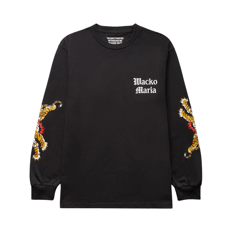 Wacko Maria Tim Lehi Long-Sleeve Crewneck Tee (Type-2) "Black"