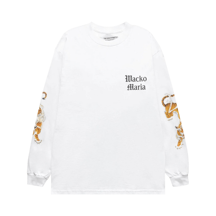 Wacko Maria Tim Lehi Long-Sleeve Crewneck Tee (Type-2) "White"