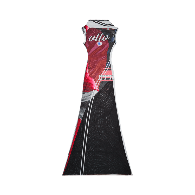 Ottolinger Mesh Maxi Dress "Soccer Print"