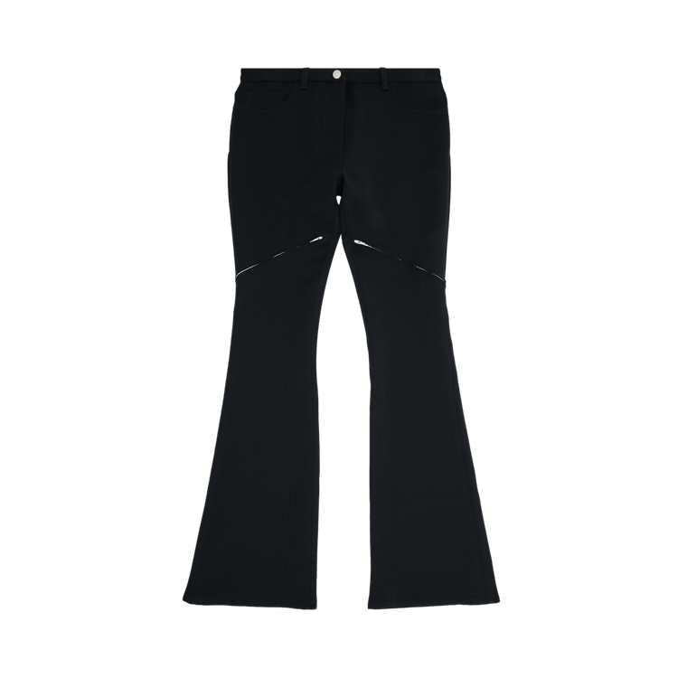 Courrèges Ellipse Zipped Twill Pants "Black"
