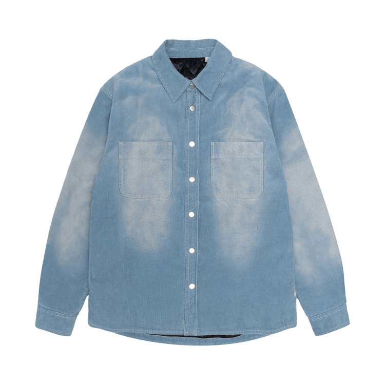 Stussy Faded Corduroy Overshirt "Denim Blue"