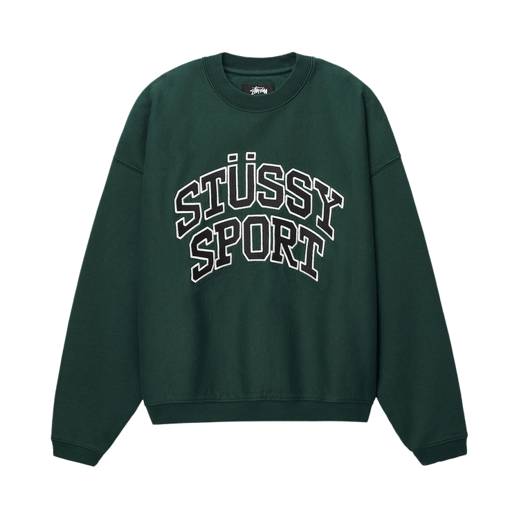 Stussy Sport Relaxed Oversized Crew "Pine"