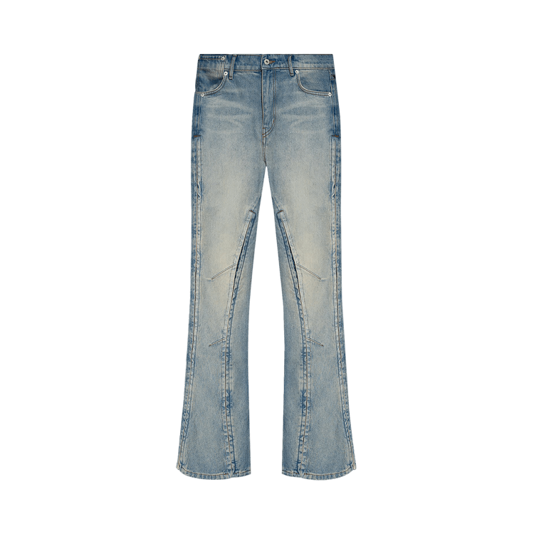 Y/Project Hook And Eye Slim Jeans "Light Sand Blue"