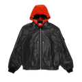 Supreme x Stone Island Leather Bomber Jacket "Black"
