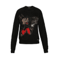 Amiri Brushed Mohair Record Wolf Crew "Black"